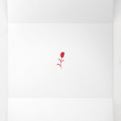 バラマダーラヴァレッドフローラデザイン 三つ折りカード (内部中)