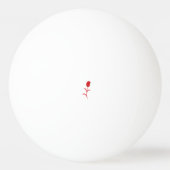 バラマダーラヴァレッドフローラデザイン 卓球ボール (裏面)