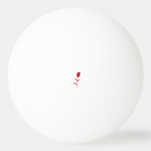 バラマダーラヴァレッドフローラデザイン 卓球ボール