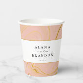 バラマーブルゲートグリッター名結婚ズ紙カップ 紙コップ (正面)