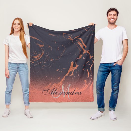 バラマーブルテクスチャ フリースブランケット (インサイチュ)