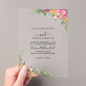 バラミニマルアモダンクリル結婚式の招待 アクリル招待状 (インサイチュ (ポータブル))