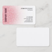 バラミニマル金ゴールドモダンエレガントテンプレート 名刺 (正面/裏面)