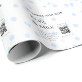 バラミルク手作り石鹸ビジネスQRコード追加の詳細 ラッピングペーパー (ロールコーナー)