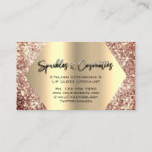 バラメイクアップまつ毛エクステンションリップグロススペシャリス 名刺 (裏面)