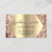 バラメイクアップまつ毛エクステンションリップグロススリッター 名刺 (裏面)