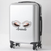 バラメイクアップアーティストラッズエクステンション名デカール シール (スーツケース)