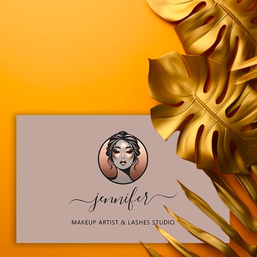 バラメイクアップカスタムアーティストQRオリエンタル 名刺