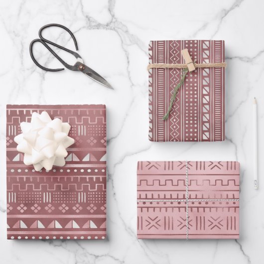 バラメタリックジオラッピング紙シート ラッピングペーパーシート (正面)