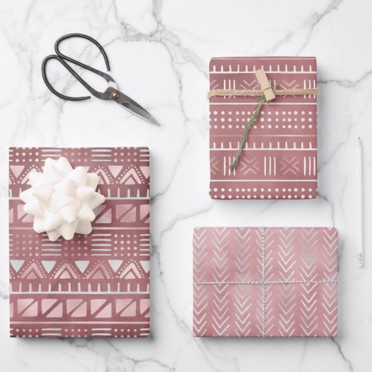 バラメタリックジオラッピング紙シート ラッピングペーパーシート (正面)