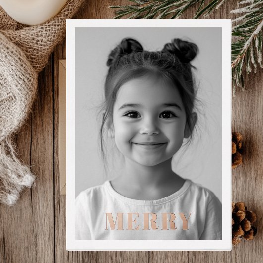 バラメリー金ゴールドクリスマスカード | 休エレガント日 箔招待状