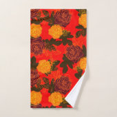 バラモダンはっきりした バスタオルセット (ハンドタオル)