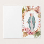 バラモダンカトリック葬儀記念祈りの言葉カード (外部フラット)