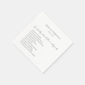 バラモダンクラシー優雅な結婚式 スタンダードカクテルナプキン (角)