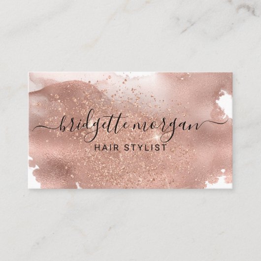 バラモダングリッターフォイル台本メイクアップアーティスト武西 名刺 (正面)