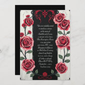 バラモダンゴシック結婚列 招待状 (正面/裏面)