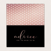 バラモダンゴールドフォイルのスクリプトアドバイスカード 名刺 (外部フラット)