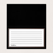 バラモダンゴールドフォイルのスクリプトアドバイスカード 名刺 (内部フラット)