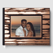 バラモダンゴールドフォイルゲストブックビーチゲストブック ゲストブック (正面)