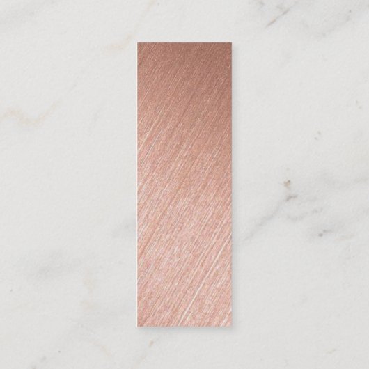 バラモダンゴールドフォイルスクリプトギフトラベル スキニー名刺 (裏面)