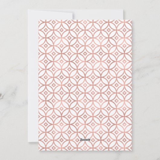 バラモダンゴールドフォイルハッピーニューイヤーのフォトカード シーズンカード (裏面)