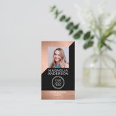 バラモダンゴールドフォイルフォトロゴ名刺 名刺 (スタンド正面)