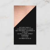 バラモダンゴールドフォイルフォトロゴ名刺 名刺 (裏面)