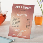 バラモダンゴールドフォイルヘア&メイクアッププライリスト 台座サイン (インサイチュ)