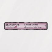 バラモダンゴールドフォイル瑪瑙グリッターリップグロスキュート ラベル (デザイン1)