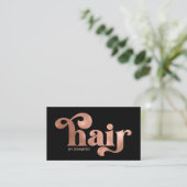 バラモダンタイポグラフィヘアサロン名刺 名刺 (スタンド正面)