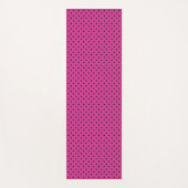 バラモダンバイオレットと黒のドット ヨガマット (正面)
