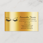 バラモダンピンク&ゴールドフォイルラッシュブランディング 名刺 (裏面)