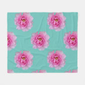 バラモダンフラワーペタルフリースブランケット フリースブランケット (正面(横))