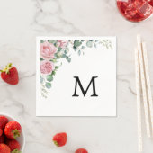 バラモダンフローラユーカリ植木除草 スタンダードカクテルナプキン (インサイチュ)