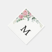 バラモダンフローラユーカリ植木除草 スタンダードカクテルナプキン (角)