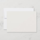 バラモダン植物結婚式RSVPカード 出欠カード (裏面)