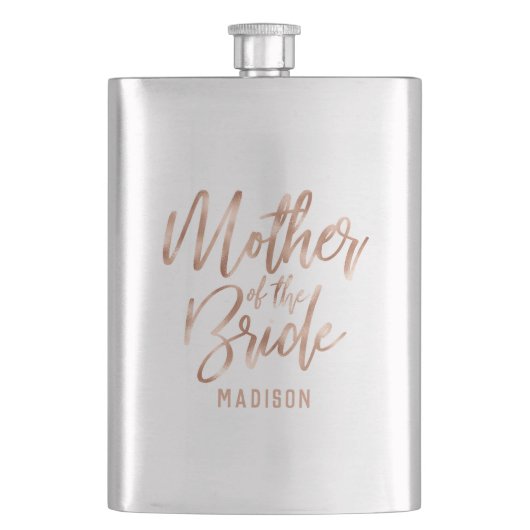 バラモダン結婚金ゴールドの母 フラスク (正面)