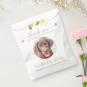 バラモダン金ゴールドありがとう犬フォトペットズ結婚ス フェイバーバッグ (封をした状態)