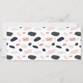 バラモダン金ゴールドおよびネイビーブルーギフト証明書 (裏面)