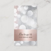 バラモダン金ゴールドとシルバー美しいサロンの紹介 紹介カード (裏面)