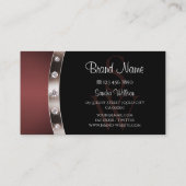 バラモダン金ゴールドとブラックとモノグラムダイヤモンド 名刺 (裏面)