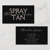 バラモダン金ゴールドとブラックスプレータン 名刺 (正面/裏面)