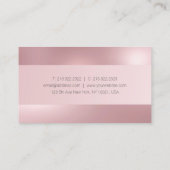 バラモダン金ゴールドエレガントプロフェッショナルテンプレート 名刺 (裏面)