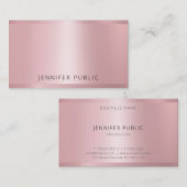 バラモダン金ゴールドエレガントプロフェッショナルテンプレート 名刺 (正面/裏面)