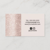 バラモダン金ゴールドカラス&フラワーイベント計画 名刺 (裏面)