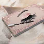 バラモダン金ゴールドグリッターまつげ拡張サロン 名刺