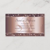 バラモダン金ゴールドグリッタースパークルスターズモノグラム 名刺 (裏面)