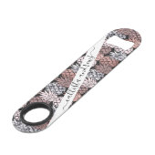 バラモダン金ゴールドグリッターピンクパイナップルパターン スピード栓抜き (正面アングル)