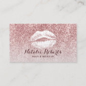 バラモダン金ゴールドグリッターメイクアップアーティストヘアサロン 名刺 (正面)