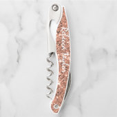 バラモダン金ゴールドグリッターモノグラムボトルコルクスクリュー ソムリエナイフ (正面)